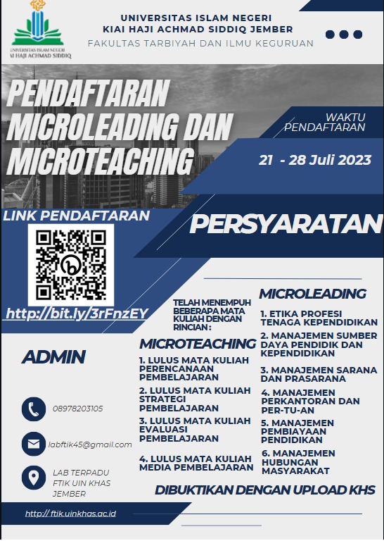 Pendaftaran Microleading & Microteaching Semester Gasal 2023-2024